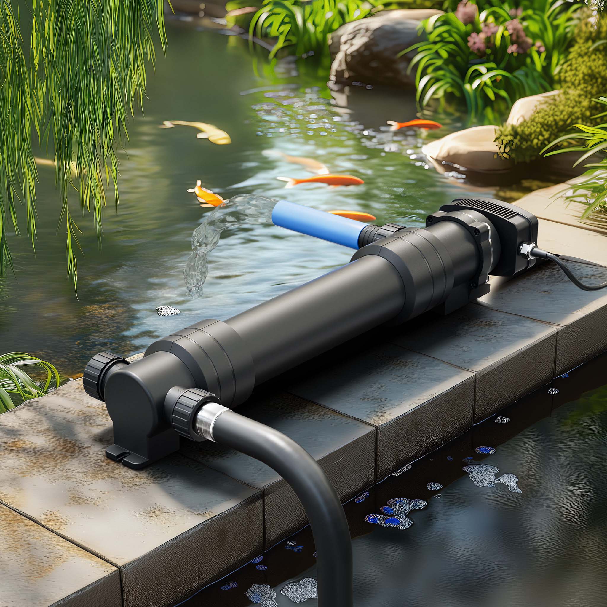 CUV-672 Chiarificatore acqua per laghetti 55W Sterilizzatore UVC