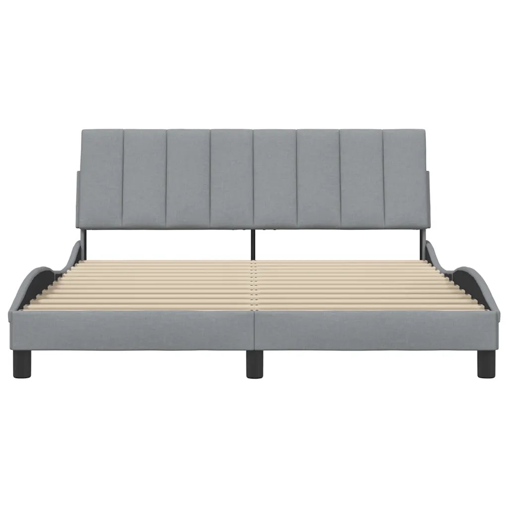Giroletto senza Materasso Hanko Grigio Chiaro 160x200 cm Tessuto 3310398