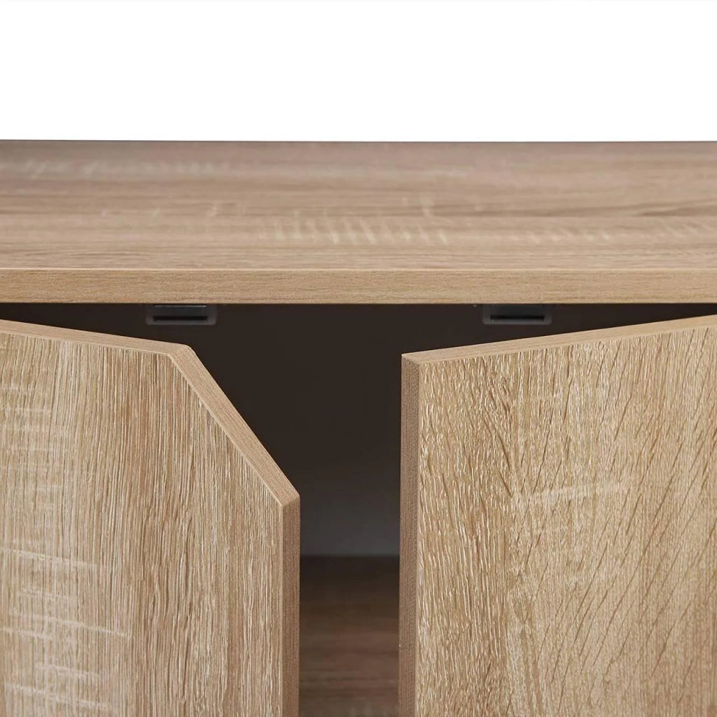 Libreria con mobile 97 cm rovere chiaro 19_0000123