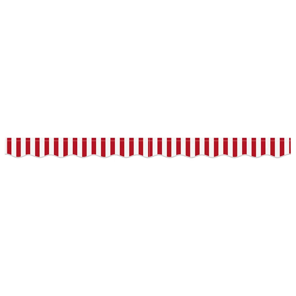 Tenda a Braccio Rosso e Bianco 230 x 20 cm Tela 42000729