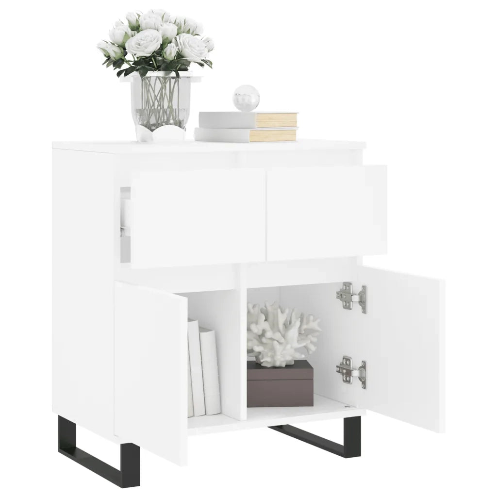 Credenza Bianca 60x35x70 cm in Legno Multistrato 831124