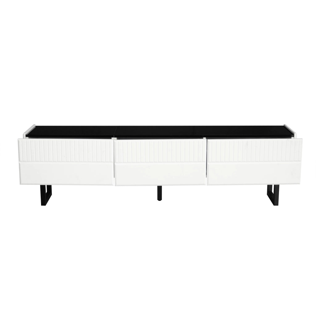 Set Soggiorno Tavolino da Caff¨¨ e Mobile TV ¨C Xylo ¨C Nero e Bianco, Design Moderno
