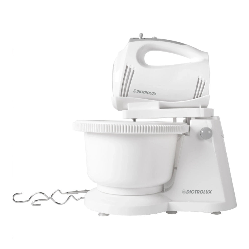 Trade Shop - Sbattitore 2 Fruste Con Ciotola Rotante Ganci Impastatrice 300w 5 Velocità+turbo -