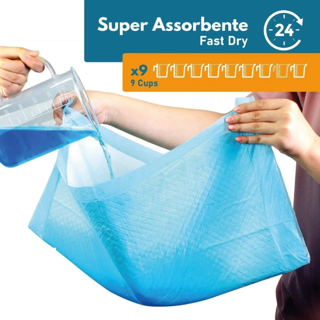 Traversine Cani 60x90 100 Pezzi Tappetini Igienici per Cani e Gatti Multiuso (100 pz 60X90 cm) Tappetini per l'addestram