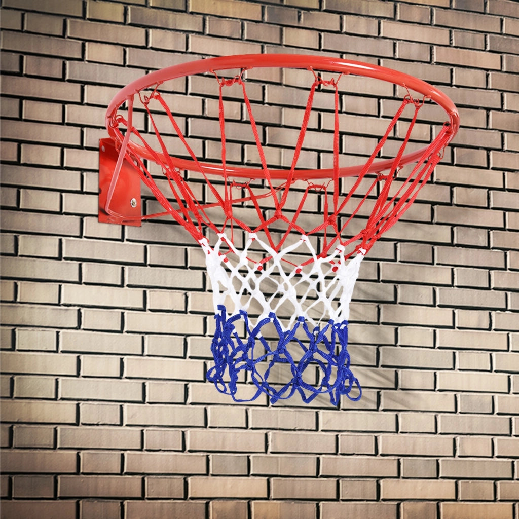 EasyComfort Canestro Basket da Muro in Ferro con Rete in Nylon per Esterno e Interno, Φ46cm