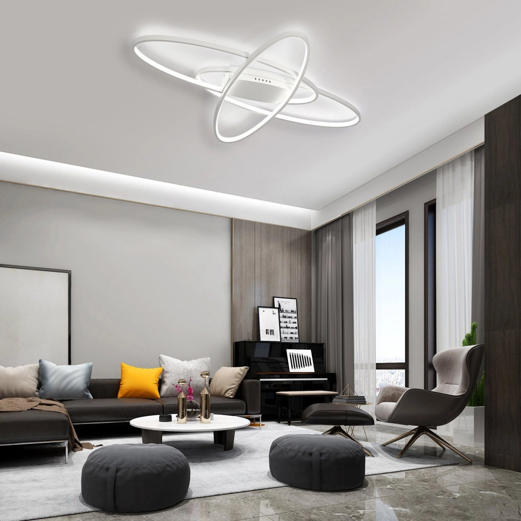 ZMH Lampada da soffitto plafoniera LED dimmerabile telecomando moderna per soggiorno corridoio
