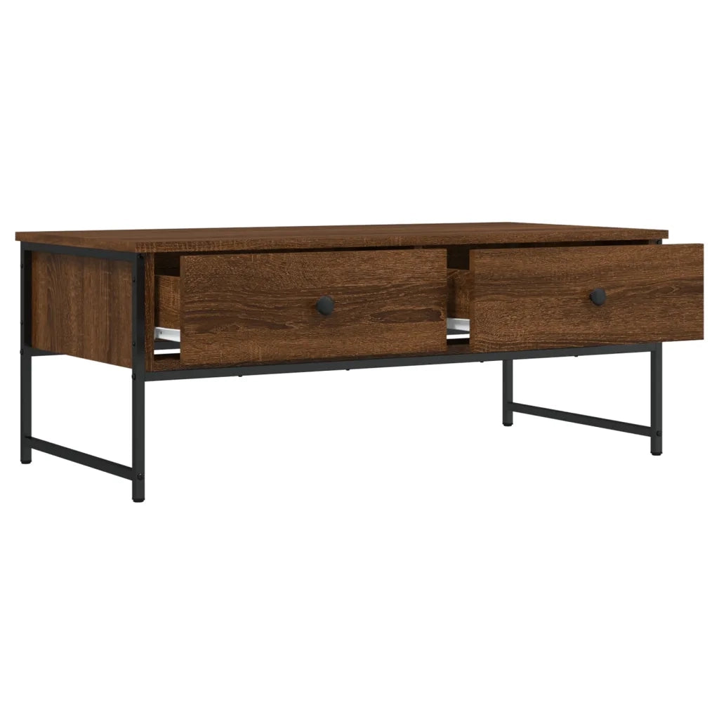 Tavolino salotto | Tavolino da caff¨¨ | Tavolino da Soggiorno Rovere Marrone 101x49x39,5cm Legno Multistrato