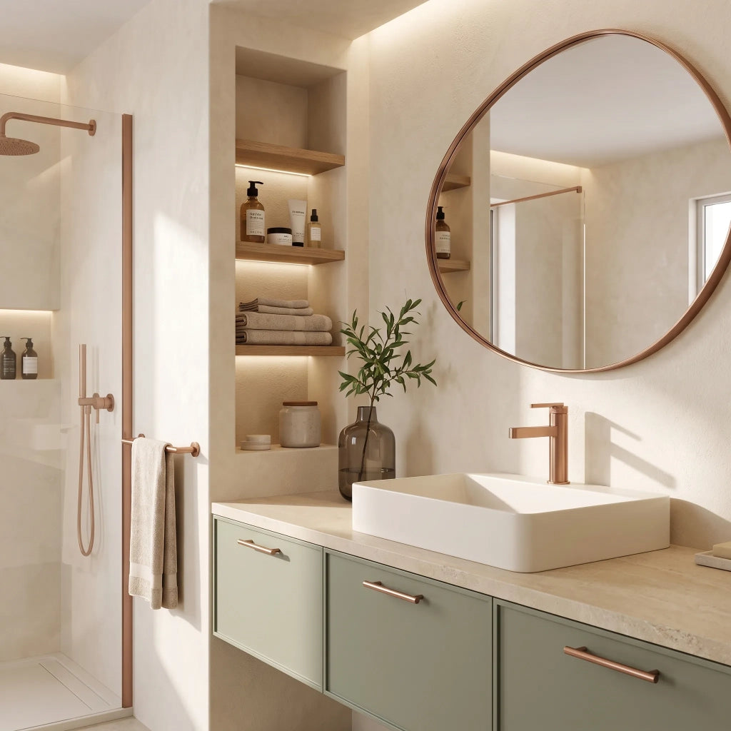 Rubinetto Da Bagno Rea Grace Brush Copper