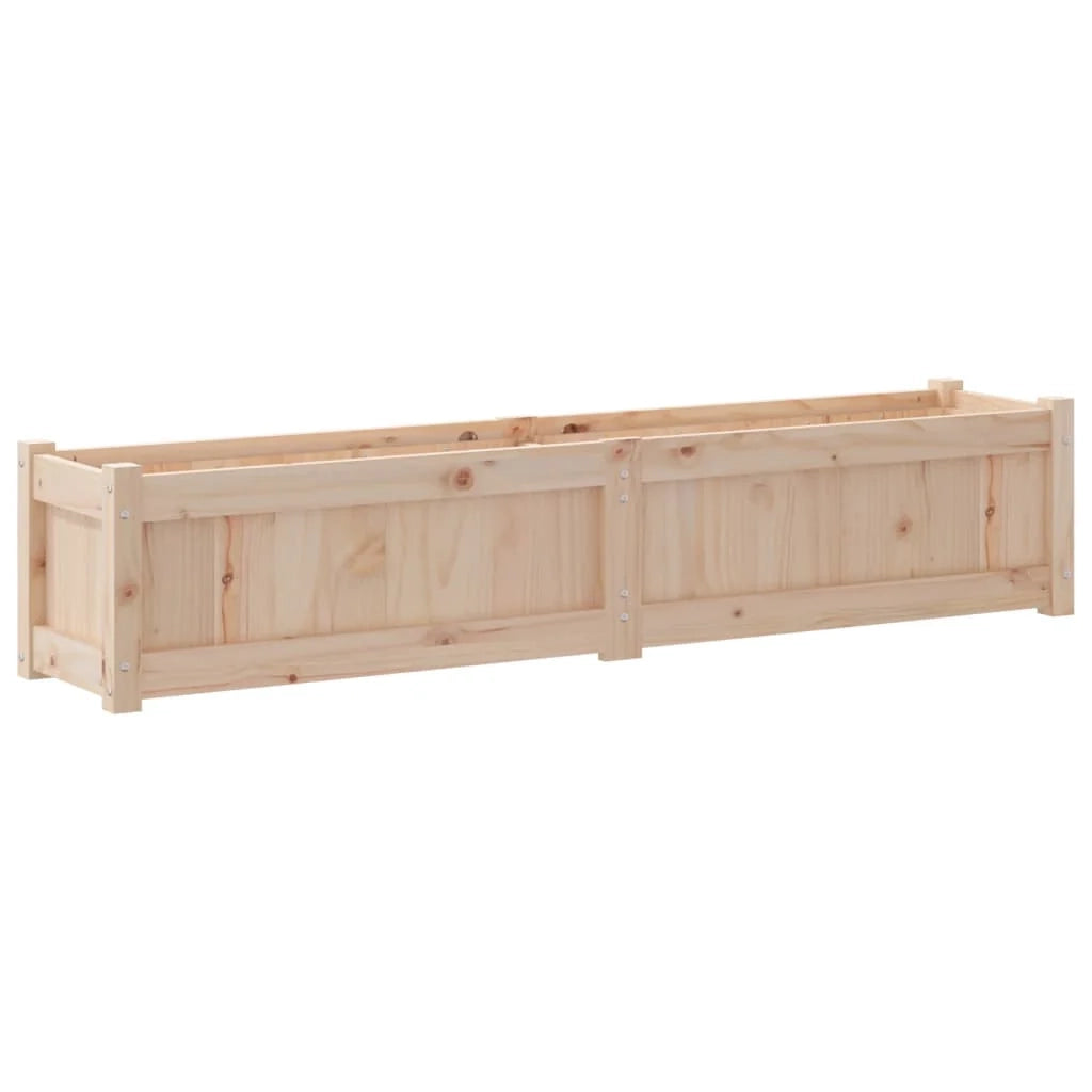 Fioriera rialzata per piante fiori terrazza giardino 150 x 31 x 31 cm legno di pino massiccio marrone 02_0037427