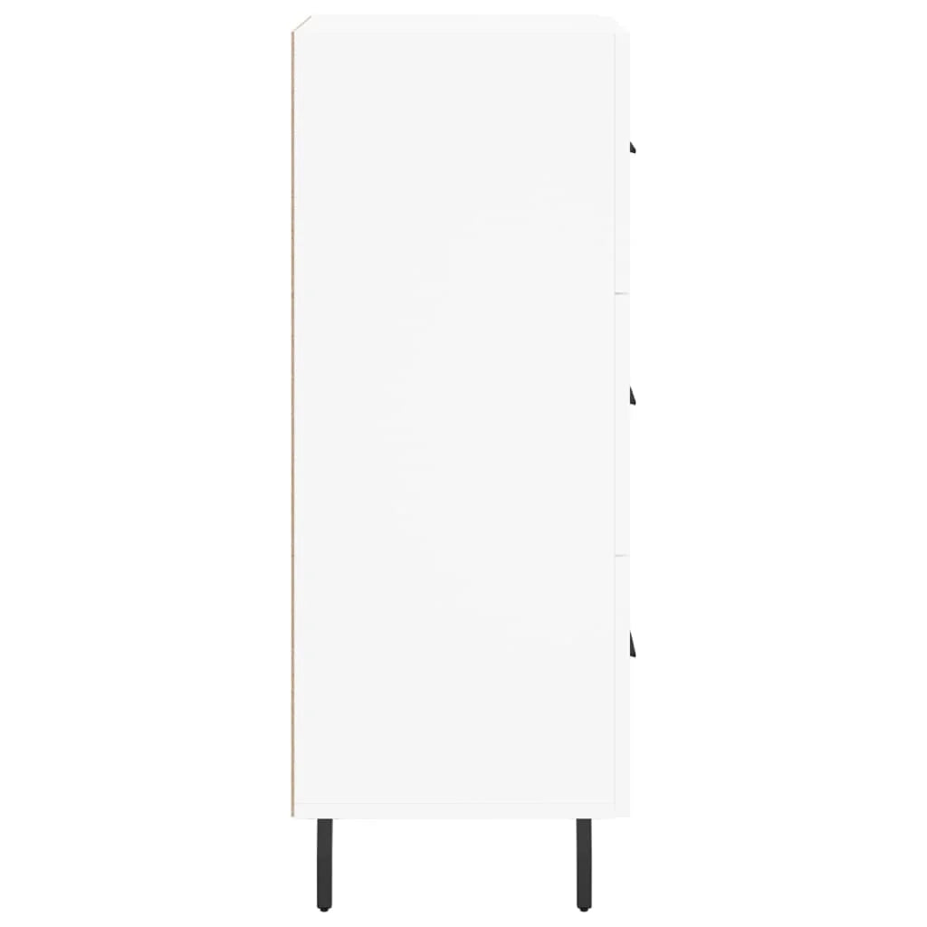 Buffet credenza cassettiera armadio mobile contenitore organizer per cucina soggiorno salotto 34,5 x 34 x 90 cm legno ingegnerizzato bianco 02_0030268