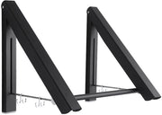 Haken perpendicolari per esterno, hanger per parete, appendiabiti, appendiabiti per angolo, appendiabiti per balcone (nero).