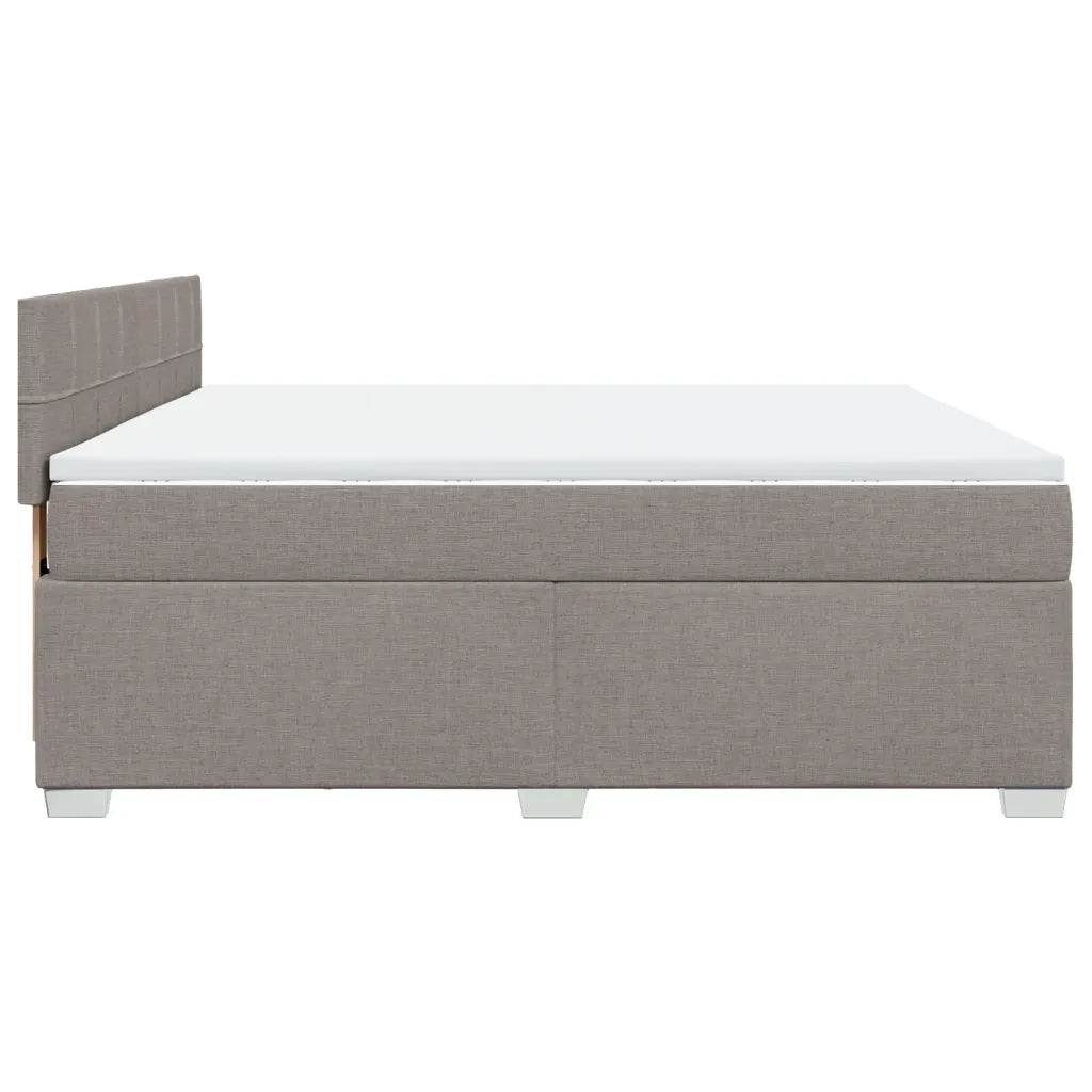 Giroletto a Molle con Materasso Tortora 180x200 cm in Tessuto 3285971