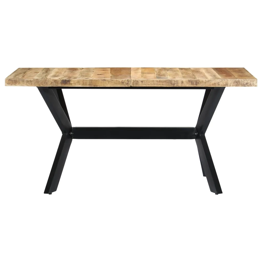 Tavolo da Pranzo | Tavolo da cucina 140x70x75 cm in Legno Massello di Mango Grezzo