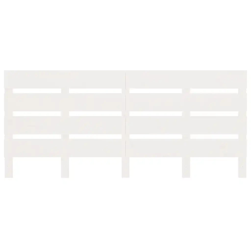 Letto senza Materasso-Struttura Letto Bianco 140x190 cm Legno Massello di Pino 666873