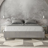 Letto Matrimoniale Sommier 160x190 cm Senza Rete Azelia Labirinto 02 Grigio