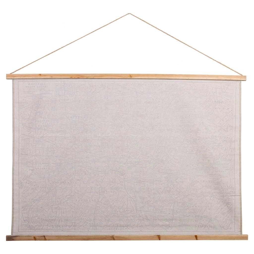 Tessuto stampato pergamena tela 125x86x1,7h cm
