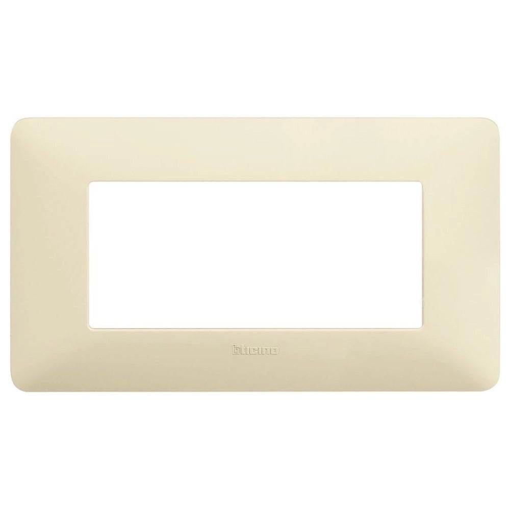 Bticino matix placca 4 posti tecnopolimero colorata am4804 *** colore avorio, confezione 1