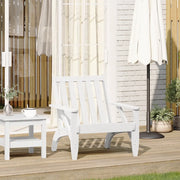Sedia Adirondack da Giardino Bianca Legno Massello di Pino