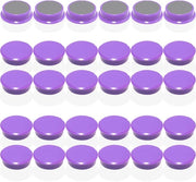 Magnetici per lavagne magnetiche - 30 pezzi forti magneti per frigorifero - Magnetici rotondi mini per lavagne, pareti magnetiche e lavagne da attacchi - Piccoli magneti, magneti colorati per tavoli da pranzo, uffici, scuole