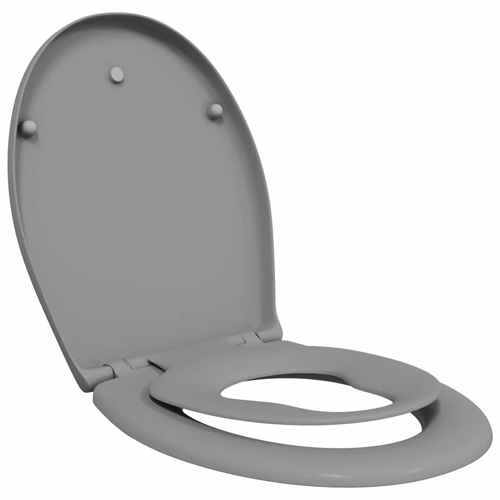 Sedile del WC Grigio 47 x 37 x 4 cm Duroplast 42002351