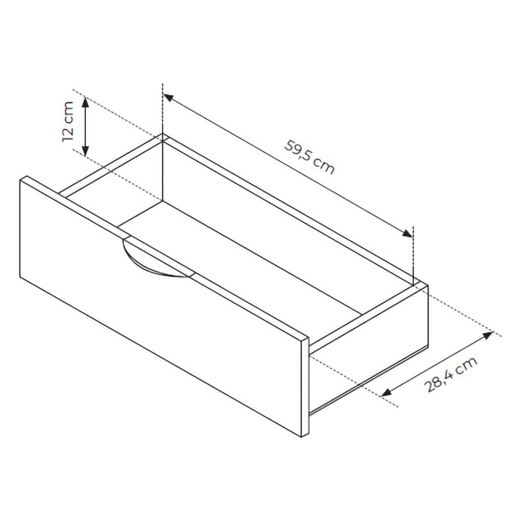 Madia Kaba, Credenza 6 Cassetti, 163x38x81h cm Marrone Noce