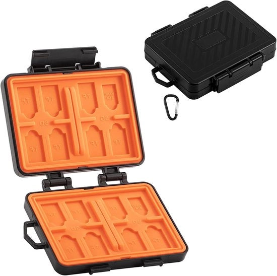 Case per scheda di memoria SD-kaart TF-kaart Nano SIM-kaart 24 sloti Grande capacità custodia per schede di memoria Organizzatore per schede di memoria Case con tasca per schede di memoria
