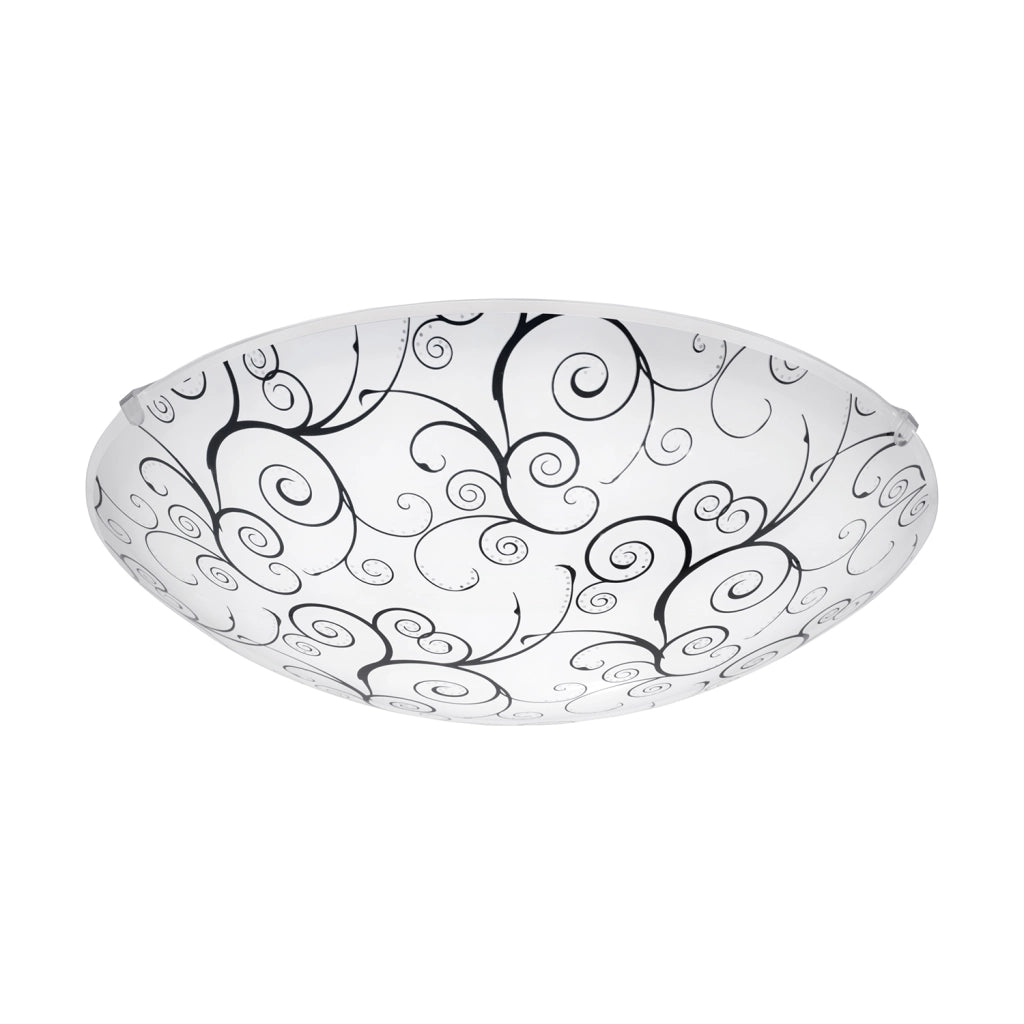 Plafoniera Contemporanea Margitta 1 Acciaio Bianco 3 Luci Led Integrato 3,6W