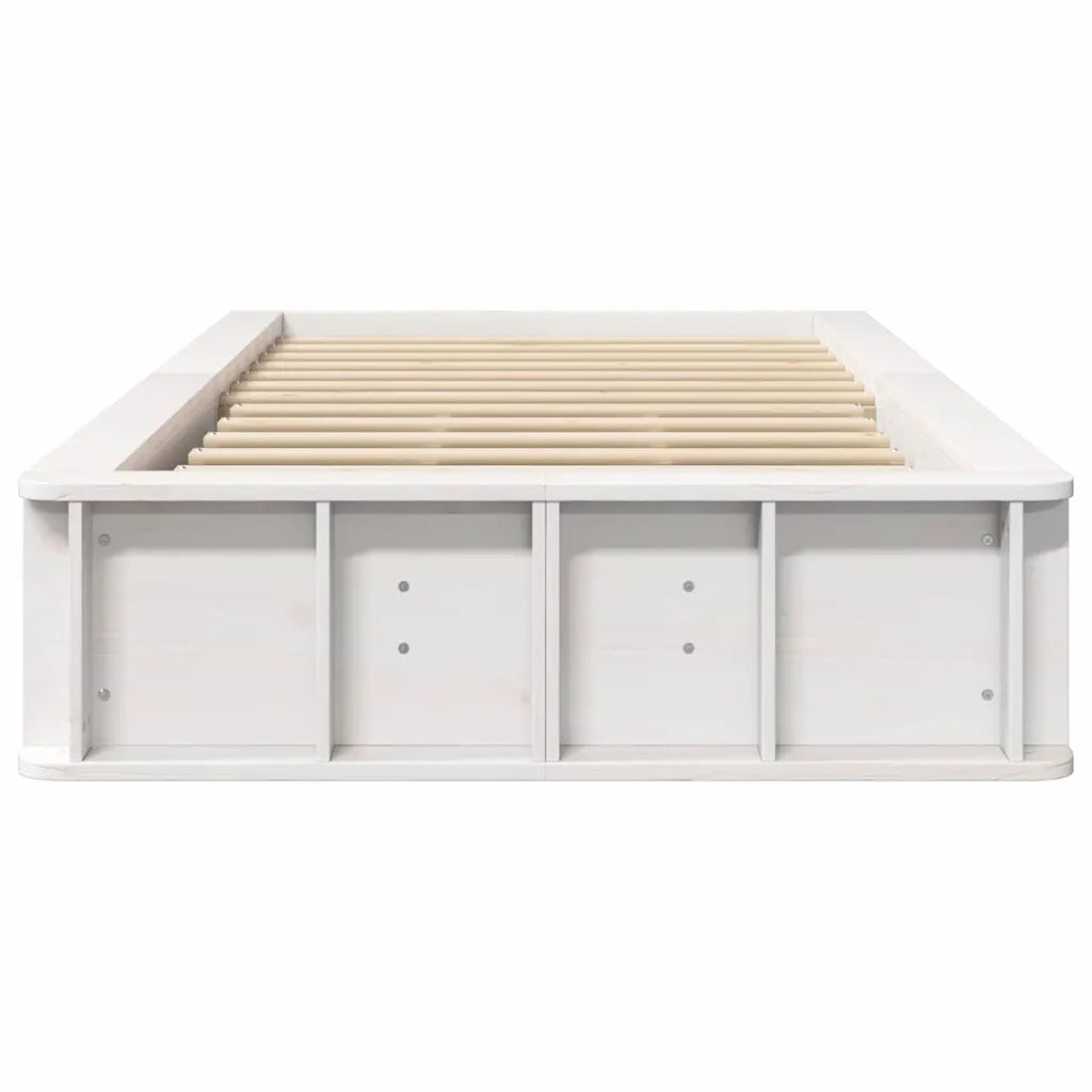 Struttura del letto Bianco 100 x 200 cm Pino massello 3385731