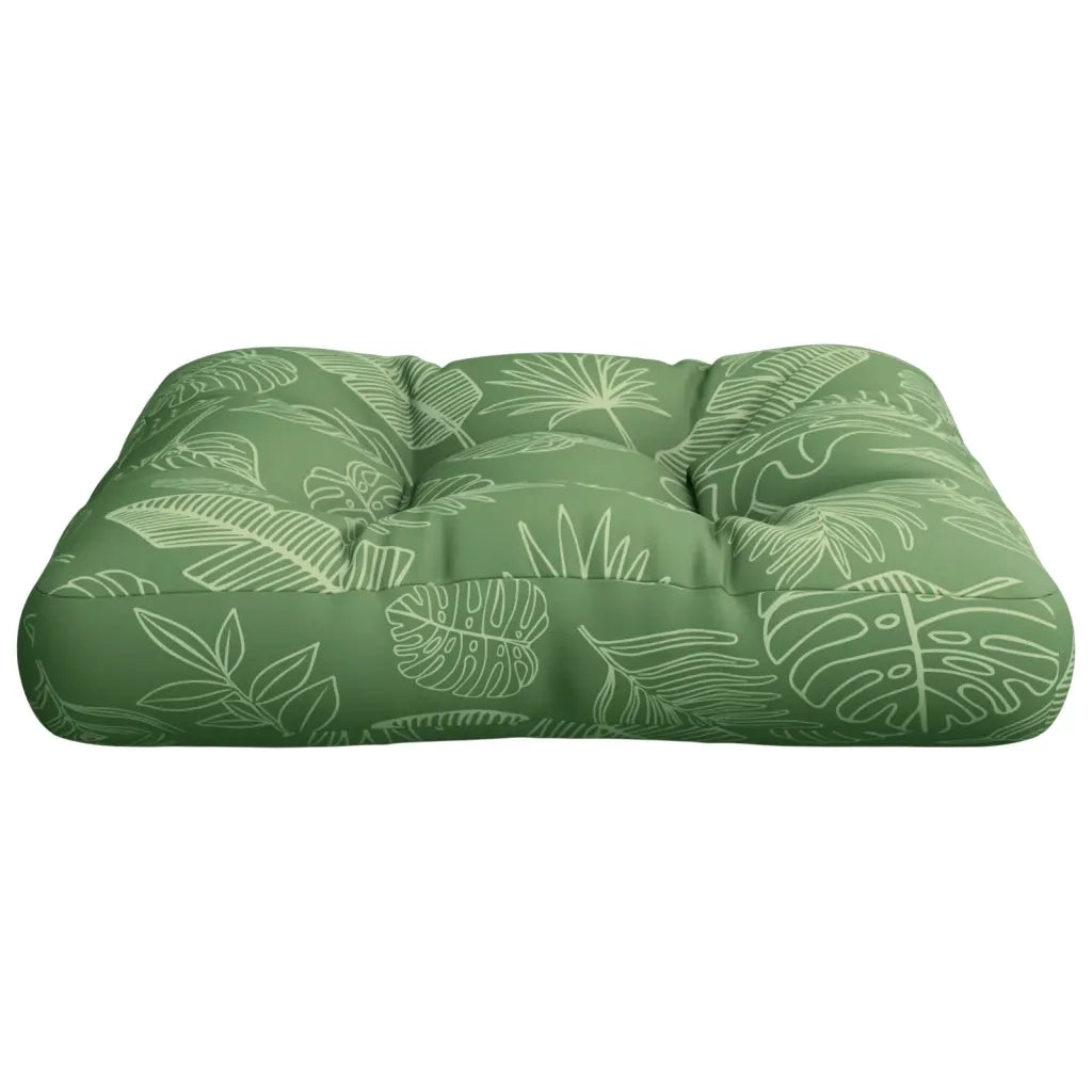 Cuscino per Pallet Motivo a Foglie 60x61,5x10 cm Tessuto Oxford 360897