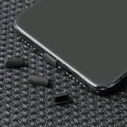20 pezzi di protezione stoffa per caricabatteria in acciaio con design piano - compatibile con iPhone 14 13 12 11 Pro Max Air Pods - nero