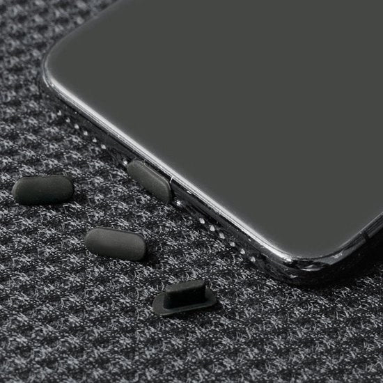 20 pezzi di protezione stoffa per caricabatteria in acciaio con design piano - compatibile con iPhone 14 13 12 11 Pro Max Air Pods - nero