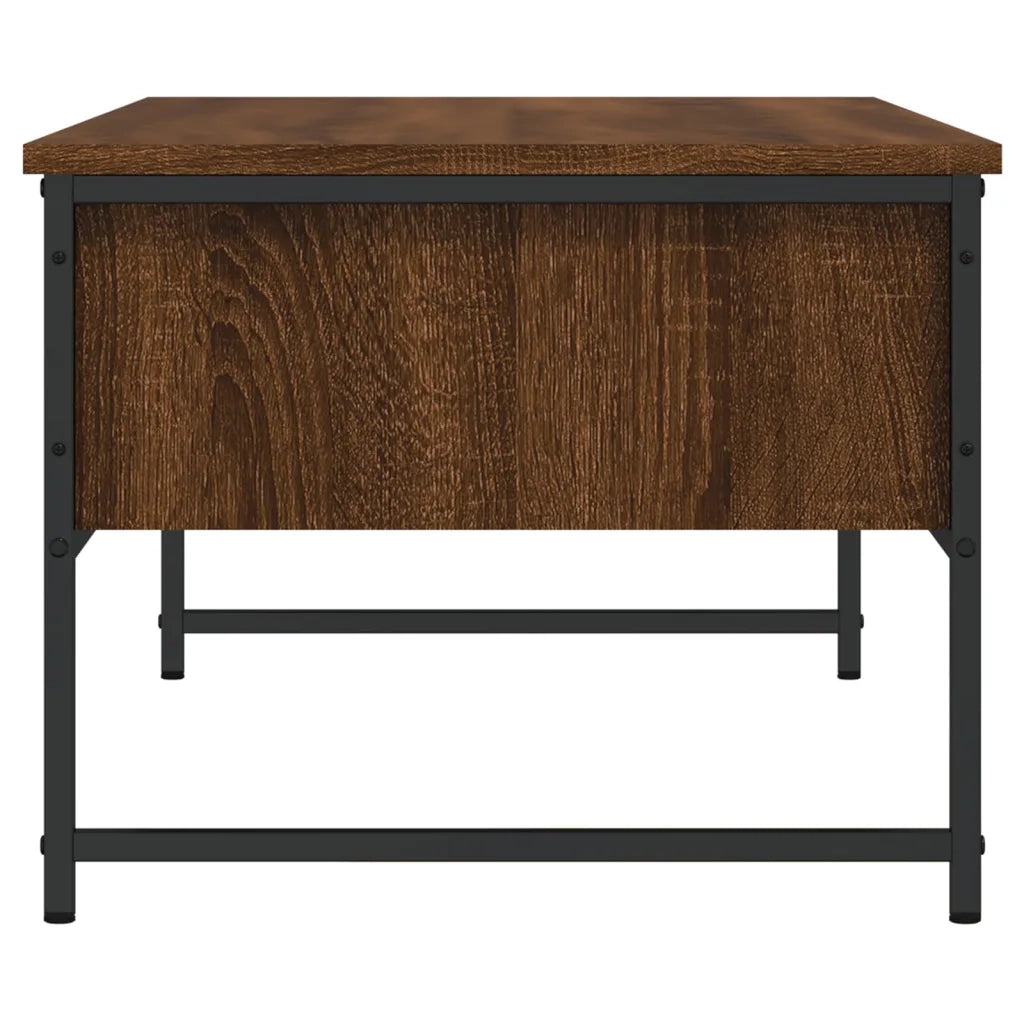 Tavolino Salotto-Tavolino da soggiorno-Tavolo Rovere Marrone 101x49x39,5cm Legno Multistrato