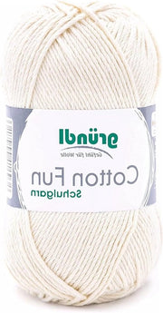 Cotone Divertente Filato a Maglia - 100% Cotone Filato Soofo - Certificato Oeko-Tex - Crema - 50g Skein