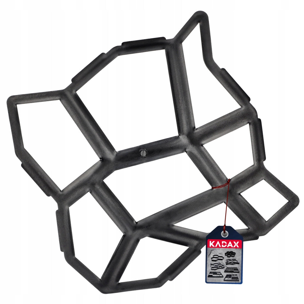 KADAX - Forma per pavimentazione, calcestruzzo, pietra, elementi decorativi a testa di gatto, matrice solida 42x43cm