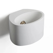 Applique in gesso dal design moderno con forma ellisse attacco per lampadine G9