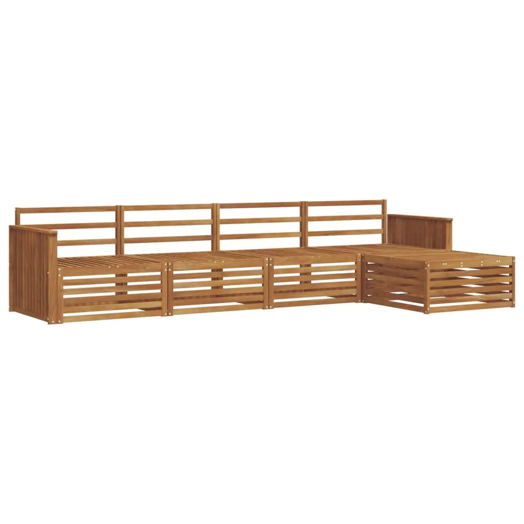 Set di divani da esterno 5 pcs Naturale