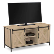 IDMarket - Porta TV 113 cm 2 porte scorrevoli QUEBEC design industriale