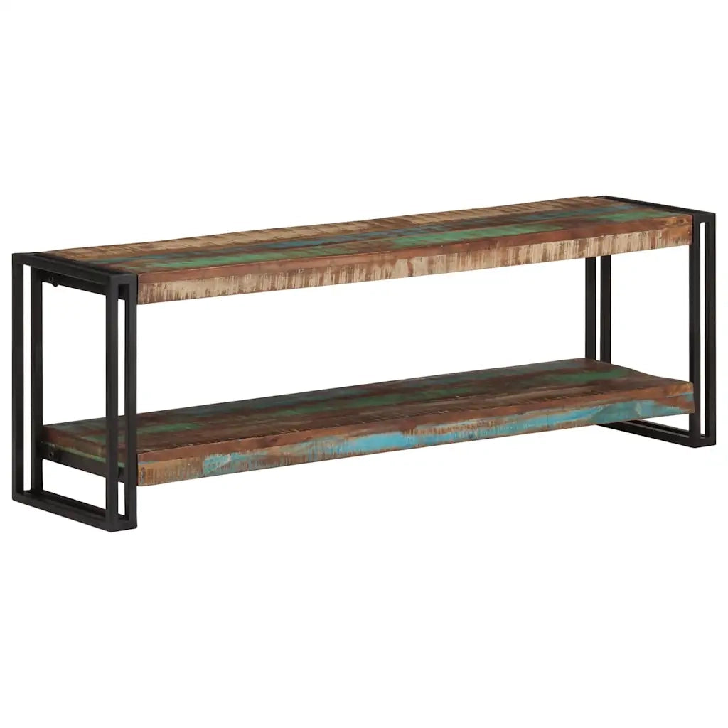 Mobile Porta TV 120x30x40 cm in Legno Massello di Recupero 320681
