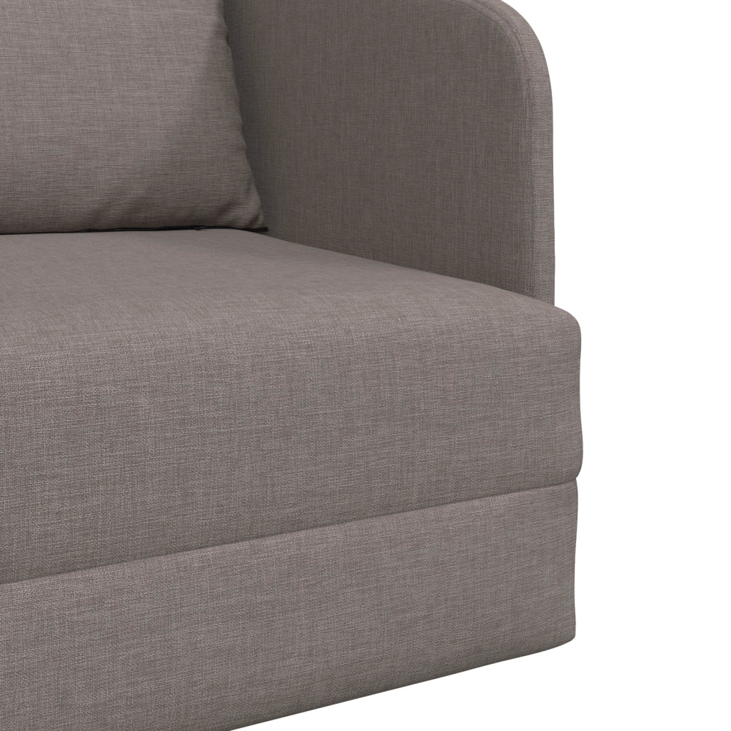 Divano Letto 2-in-1 Tortora 65x80x83 cm Tessuto