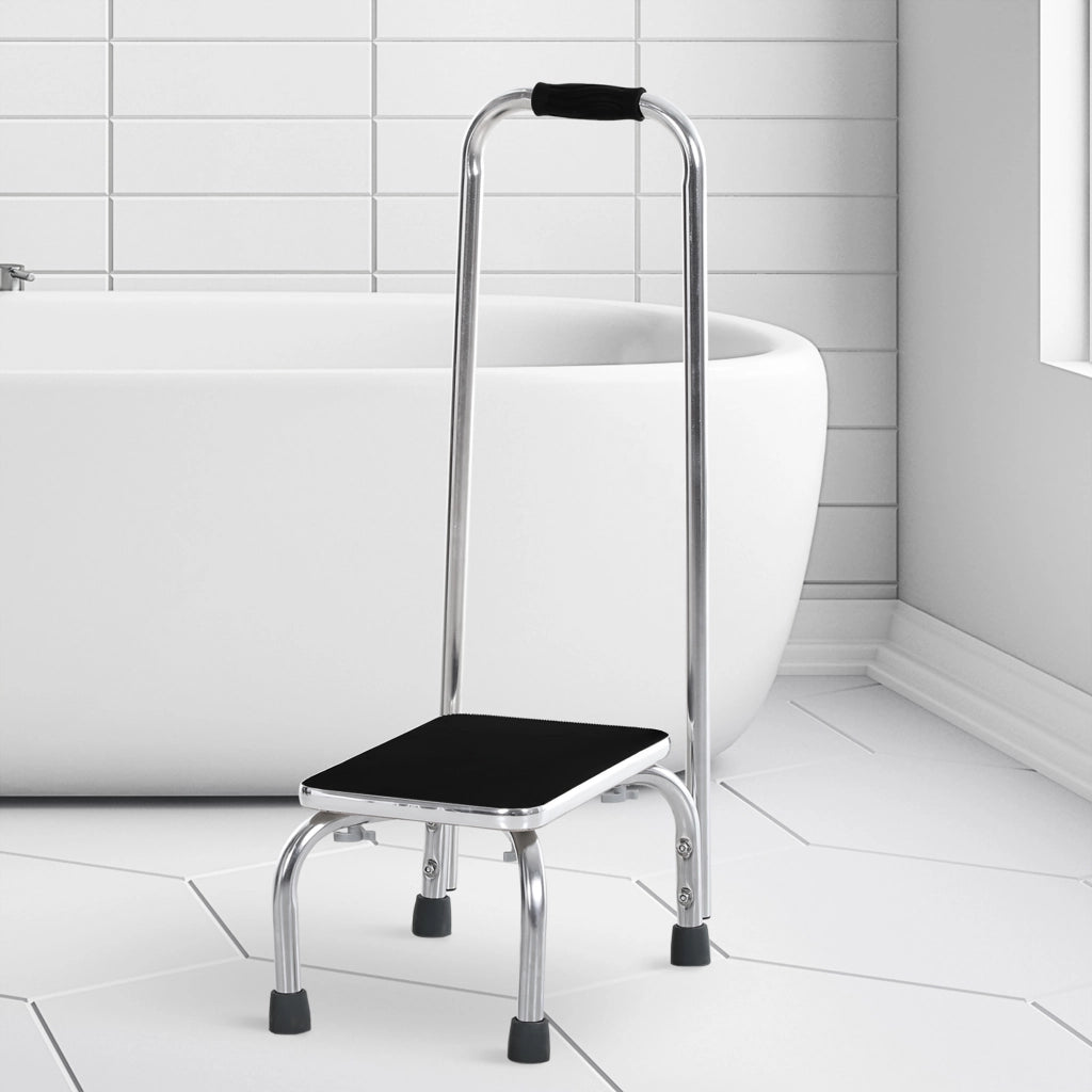 Scala da Bagno ¨C Minimal ¨C Bianco Acciaio 40x45x20