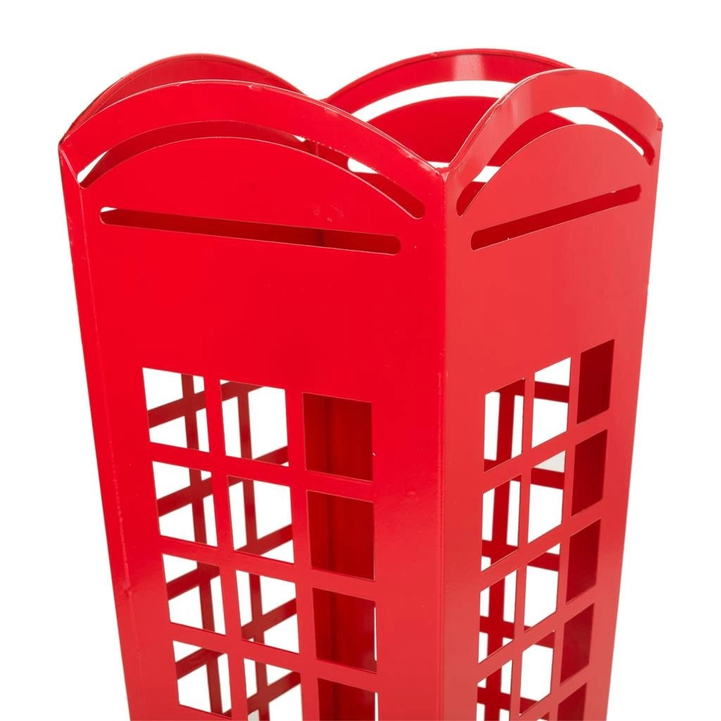 Portaombrelli in metallo rosso 22x22x49h cm