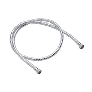 Flessibile biflex per doccia in pvc doppia ghiera cromo-bianco