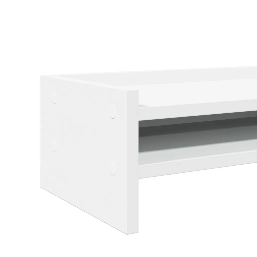 Supporto per Monitor Bianco 100x24x16 cm in Truciolato