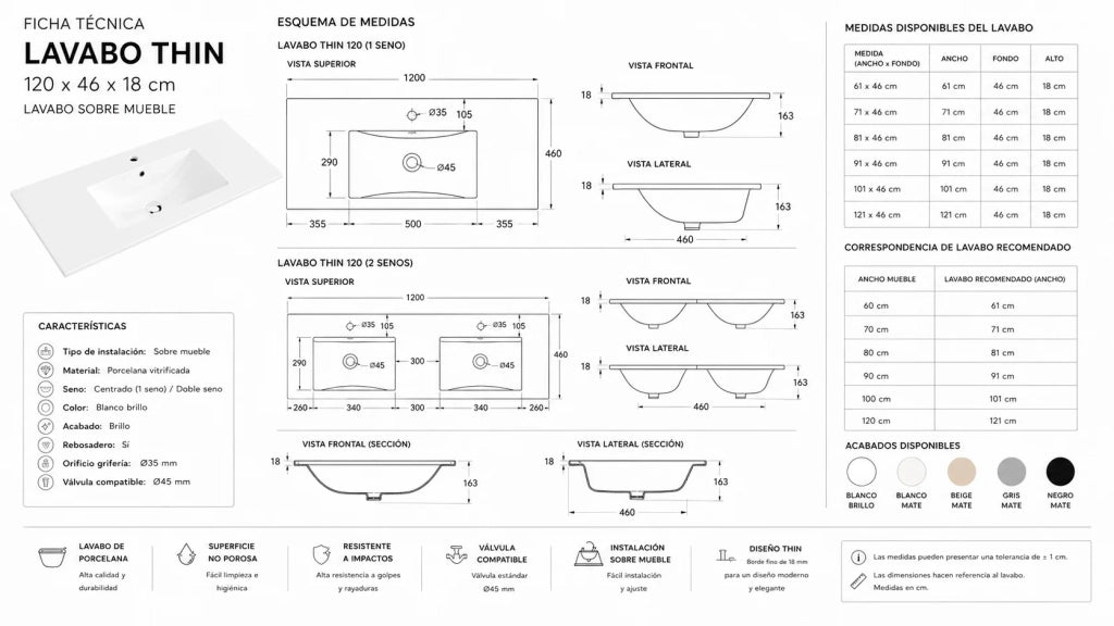 Mobile bagno con lavabo ORIGENBATH ITACA senza specchio 70x45 cm estepa con colonna