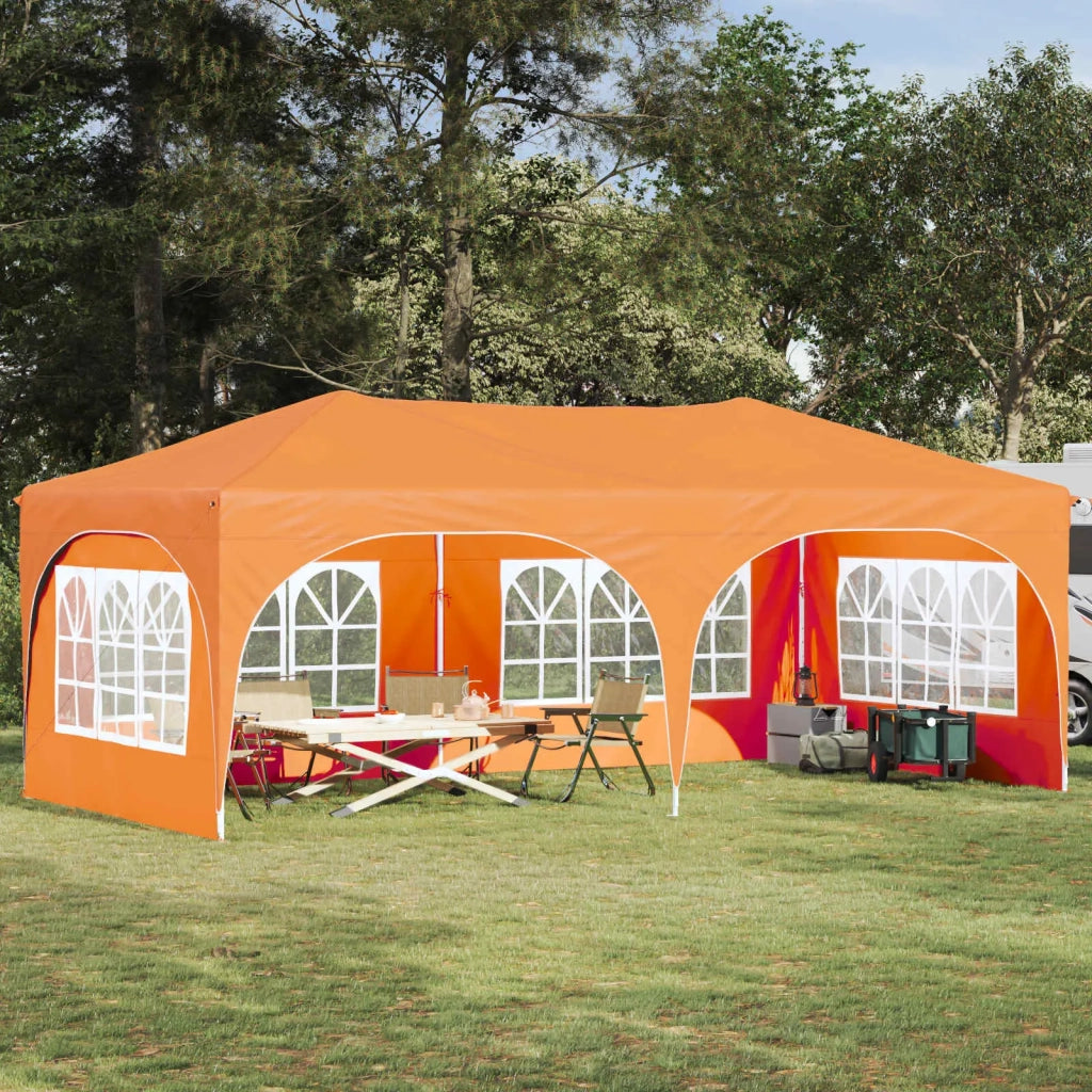 Tenda per feste a pop-up-Gazebo Arancione 575 x 288 x 245 cm 798745
