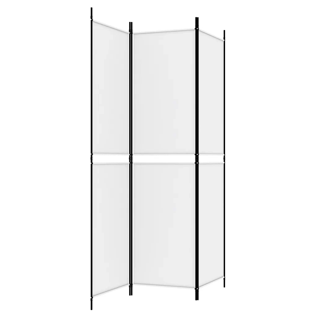 Divisorio Ambienti | Divider per stanze | Paravento a 3 Pannelli bianco 150x200 cm in Tessuto
