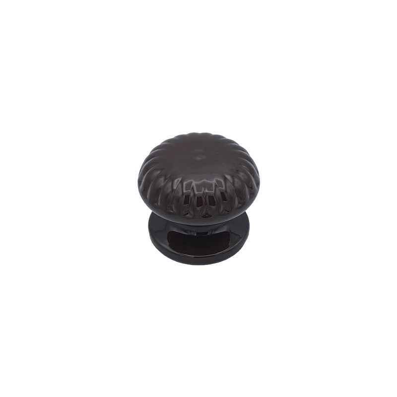 Pomolo fisso per porta SAGUATTI 861/70UB in alluminio marrone lucido