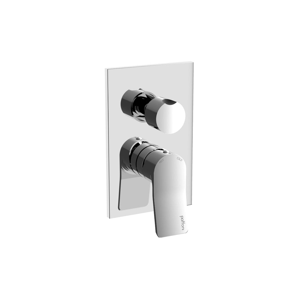Paffoni set miscelatori lavabo alto, bidet senza scarico e incasso doccia deviatore 2 vie cromato mod. Tilt