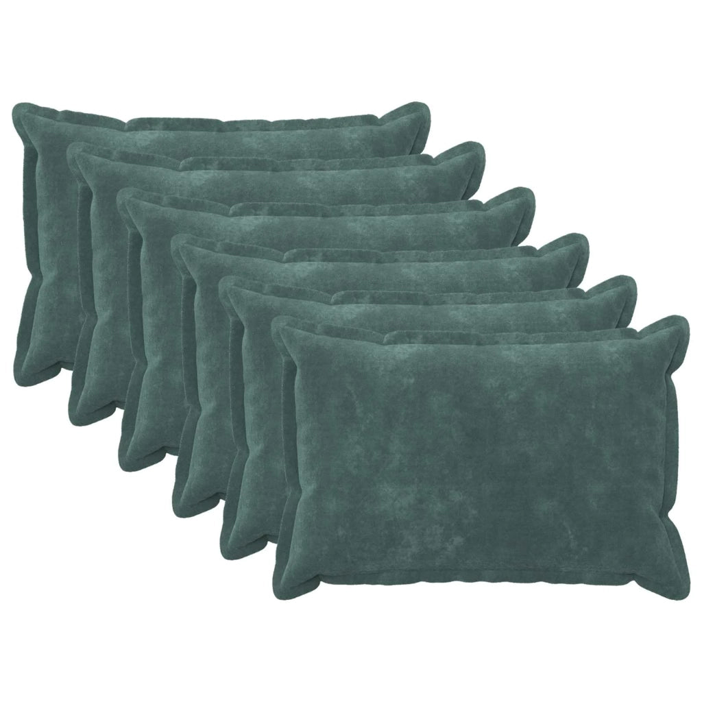 Cuscino con cuscino HOUTEN 6 pz Blu mare Fleece in microfibra 932276