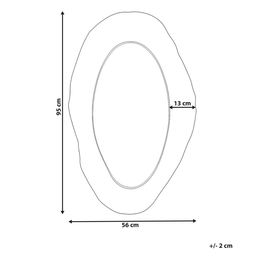Specchio da parete Elemento decorativo da parete Tradizionale industriale Cornice in acciaio inossidabile MDF Vetro Nero